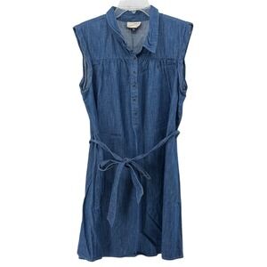Universal Thread Denim Sleeveless Dress XXL Cotton Western Boho Spring Target